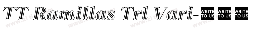 TT Ramillas Trl Vari字体转换